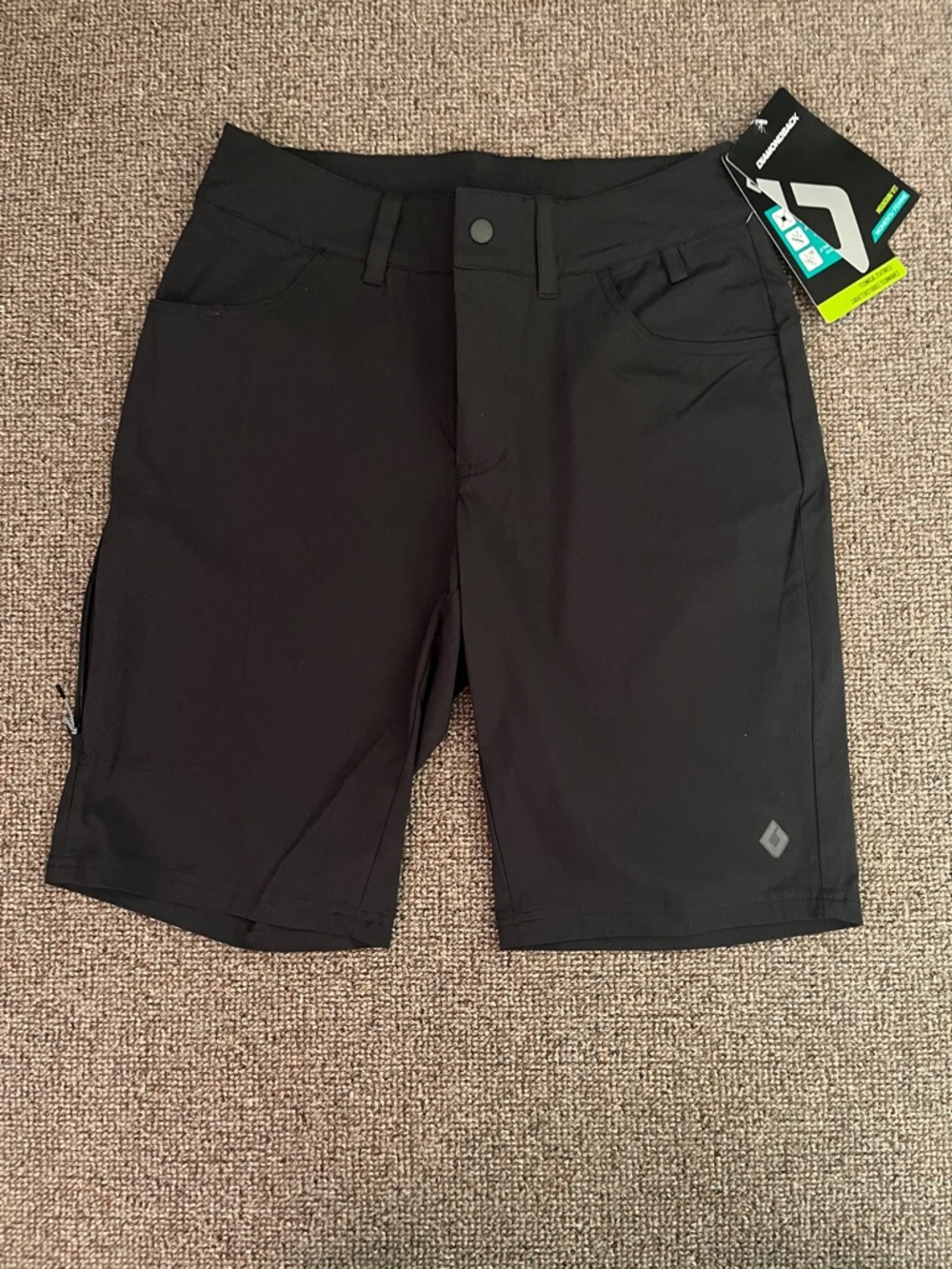 Black Diamond Women's Black Stretch Mountain Shorts